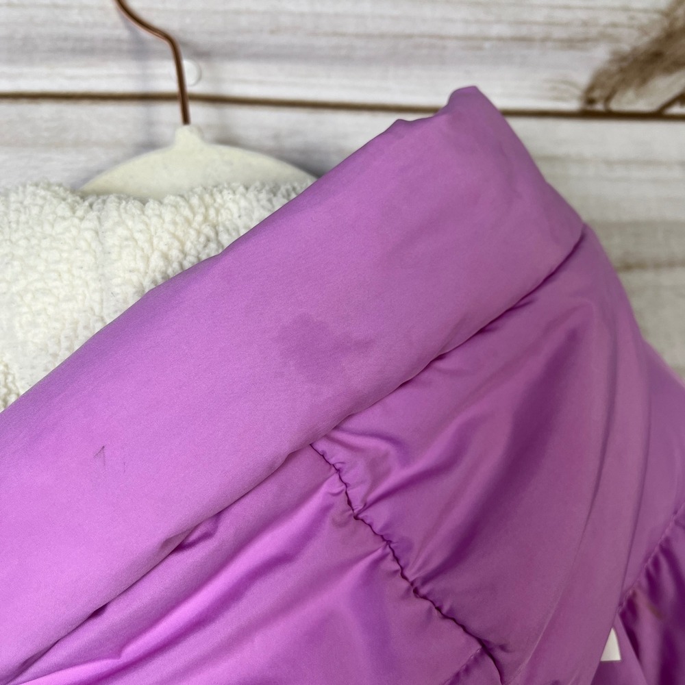 The North Face Kids Purple Hooded Puffer Jacket Sherpa Lined Insulated Coat 4 - Picture 9 of 14